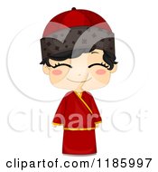 Poster, Art Print Of Cute Chinese Boy In A Traditional Changsam