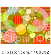 Cartoon Of A Seamless Background Of Patterned Circles Royalty Free Vector Clipart