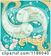 Fish Pisces Horoscope Zodiac Background