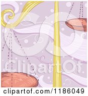 Cartoon Of A Scales Libra Horoscope Zodiac Background Royalty Free Vector Clipart