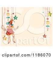 Poster, Art Print Of Background With Toys And A Puppet
