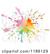 Poster, Art Print Of Splatter Of Colorful Paint