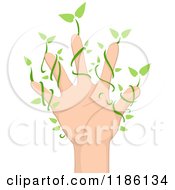 Poster, Art Print Of Hand With Leafy Vines