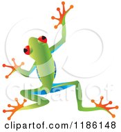 Poster, Art Print Of Jumping Tree Frog