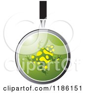 Poster, Art Print Of Magnifying Glass Over A Poison Dart Frog