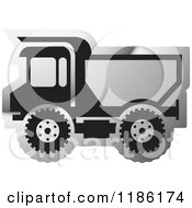 Poster, Art Print Of Silver Mining Dump Truck Icon