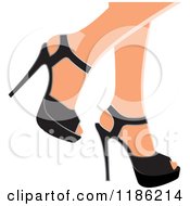 Poster, Art Print Of Pair Of Womens Legs In Black High Heels