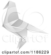 Clipart Of A Paper Origami Bird 2 Royalty Free Vector Illustration by Lal Perera