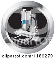 Clipart Of A Milling Machine Icon Royalty Free Vector Illustration