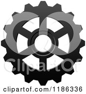 Poster, Art Print Of Black And White Gear Cog Wheel