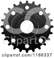 Poster, Art Print Of Black And White Gear Cog Wheel 2