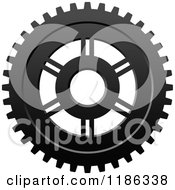 Poster, Art Print Of Black And White Gear Cog Wheel 3