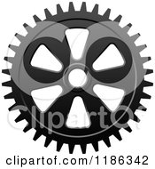 Poster, Art Print Of Black And White Gear Cog Wheel 7