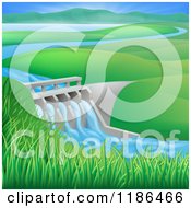 Poster, Art Print Of Hydroelectric In A Hilly Landscape