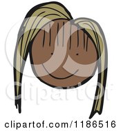 Cartoon Of A Stick Figure Girl Royalty Free Vector Illustration by lineartestpilot