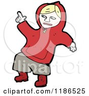 Cartoon Of A Boy Wearing A Hoodie Royalty Free Vector Illustration
