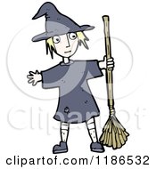 Poster, Art Print Of Girl Dressed As A Witch