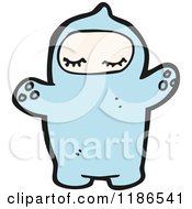Cartoon Of A Toddler In Pajamas Royalty Free Vector Illustration by lineartestpilot