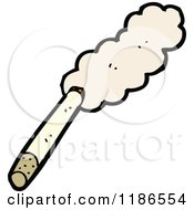 Cartoon Of A Cigarette Royalty Free Vector Illustration