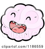Cartoon Of A Puffy Pink Cloud Royalty Free Vector Illustration