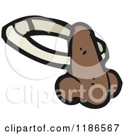 Cartoon Of A Fake Nose Royalty Free Vector Illustration by lineartestpilot