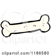 Cartoon Of A Bone Royalty Free Vector Illustration by lineartestpilot