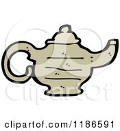 Cartoon Of A Tea Or Coffee Pot Royalty Free Vector Illustration by lineartestpilot