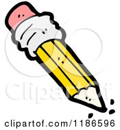 Cartoon Of A Pencil Royalty Free Vector Illustration