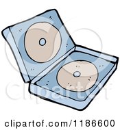 Cartoon Of A DVD Box Royalty Free Vector Illustration