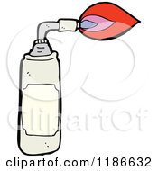 Cartoon Of A Flame Thrower Royalty Free Vector Illustration by lineartestpilot