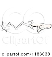 Cartoon Of A Magic Hand Royalty Free Vector Illustration