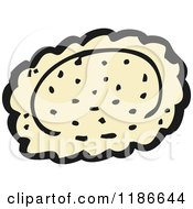 Cartoon Of A Cookie Royalty Free Vector Illustration
