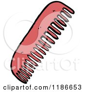 Cartoon Of A Comb Royalty Free Vector Illustration by lineartestpilot