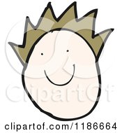Cartoon Of A Stick Girl Figure Royalty Free Vector Illustration by lineartestpilot