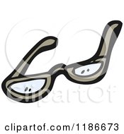 Cartoon Of Eyeglasses Royalty Free Vector Illustration by lineartestpilot