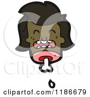 Cartoon Of A Decapitated Head Royalty Free Vector Illustration by lineartestpilot