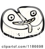 Cartoon Of A Flathead Screw With A Face Royalty Free Vector Illustration by lineartestpilot
