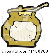 Cartoon Of A Messy Jar Royalty Free Vector Illustration by lineartestpilot