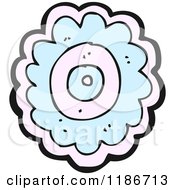 Poster, Art Print Of Blue And Pink Flower Design