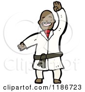 Poster, Art Print Of Black Man Doing Martial Arts