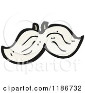 Cartoon Of A Fake Mustache Royalty Free Vector Illustration by lineartestpilot