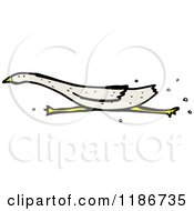 Cartoon Of A Running Bird Royalty Free Vector Illustration