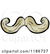 Cartoon Of Mustache Royalty Free Vector Illustration