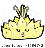 Cartoon Of A Lily Royalty Free Vector Illustration