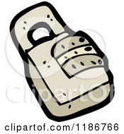 Cartoon Of A Combination Lock Royalty Free Vector Illustration by lineartestpilot