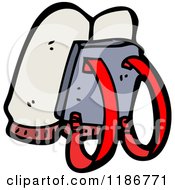 Cartoon Of A Jetpack Royalty Free Vector Illustration by lineartestpilot
