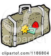 Cartoon Of Luggage Royalty Free Vector Illustration by lineartestpilot