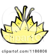 Cartoon Of A Lily Royalty Free Vector Illustration