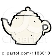 Cartoon Of A Teapot Royalty Free Vector Illustration by lineartestpilot