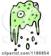Poster, Art Print Of Green Slime With Eyes